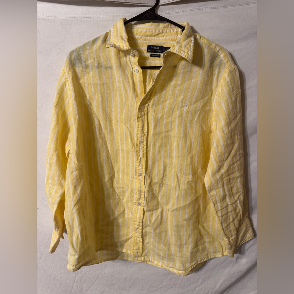 Polo Ralph Lauren Yellow Striped Shirt